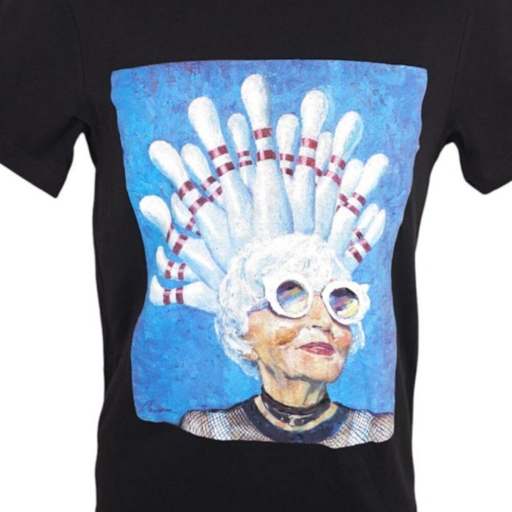 Bowling Portrait T Shirt Mens Size XS Black Chicago Looks Good On You Brourman